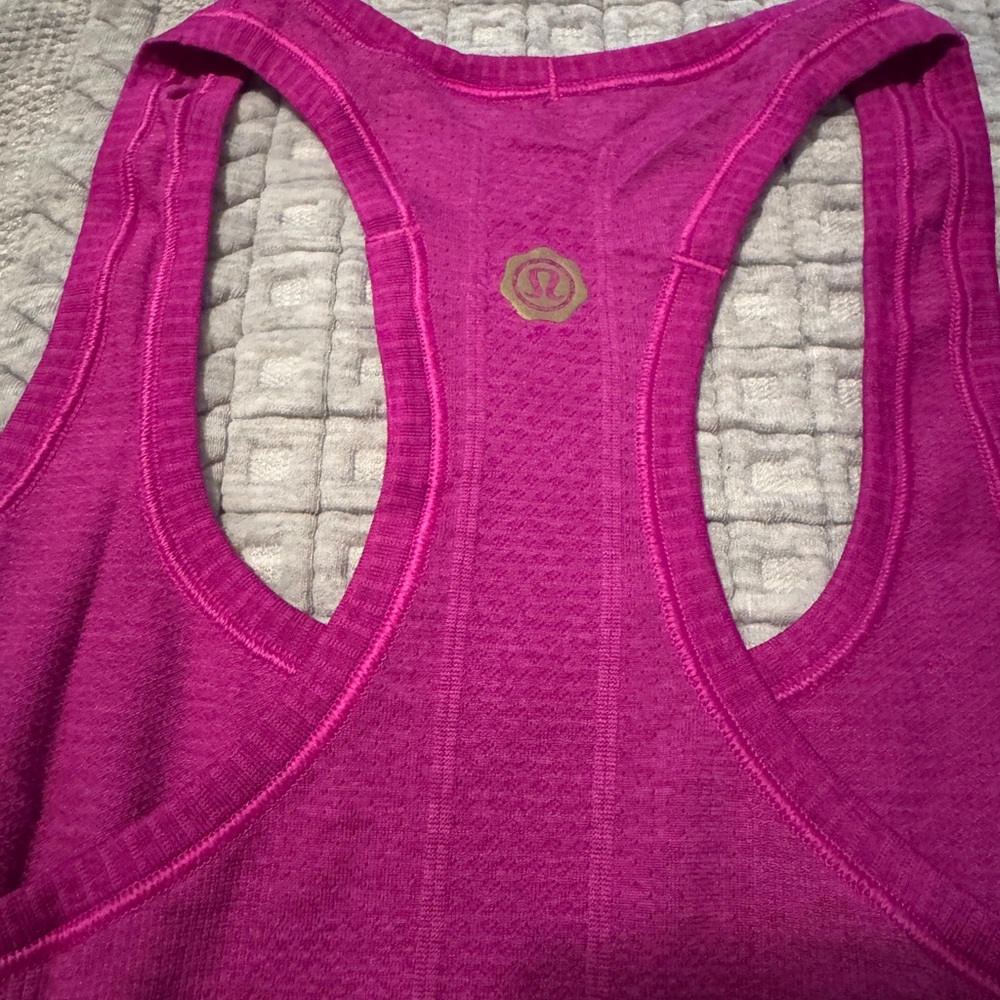 Lululemon Pink Racerback Tank Top - Swifty Tech from Seawheeze 2018